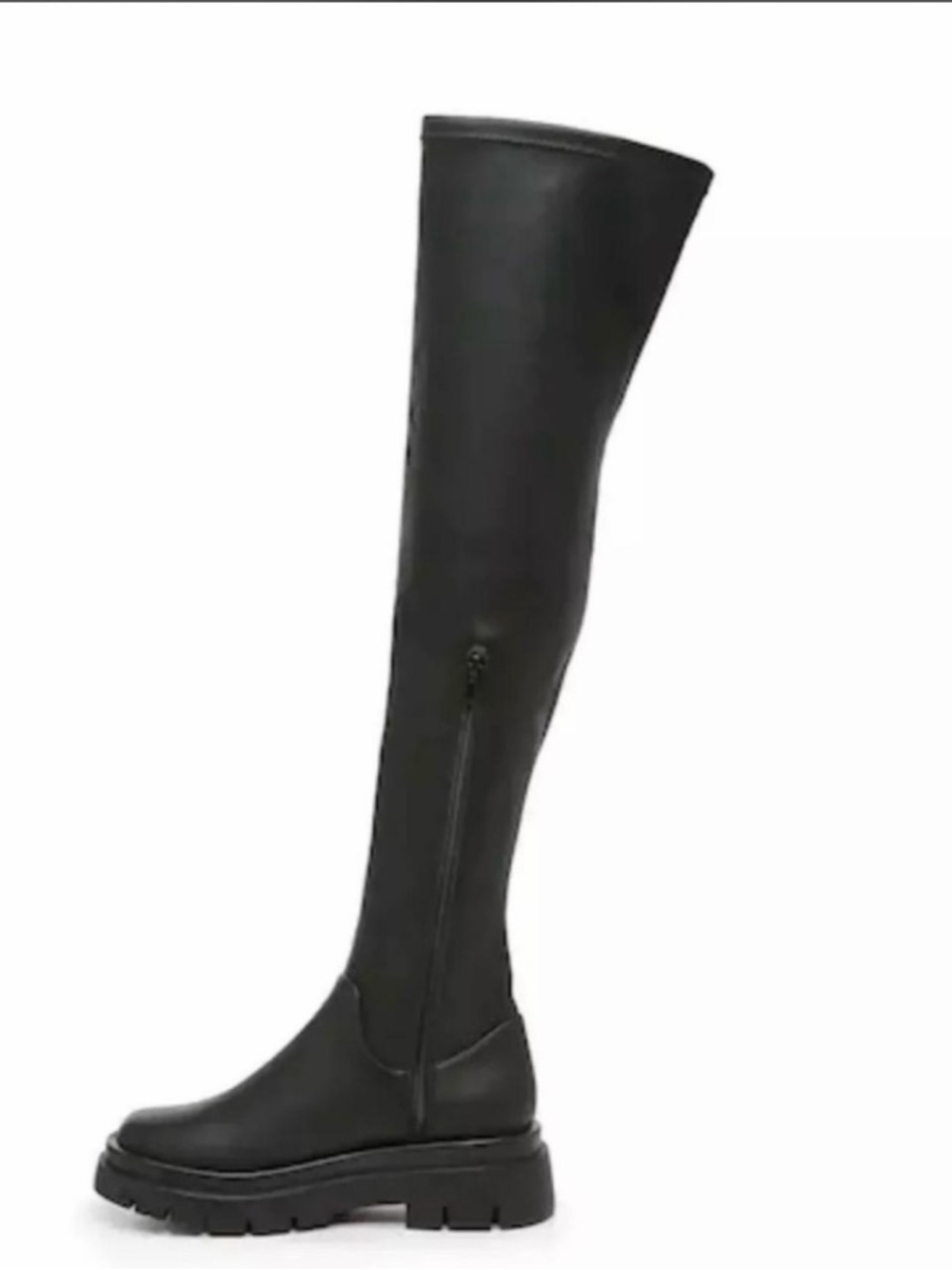 Steve Madden Black Over-the-Knee Platform Boot